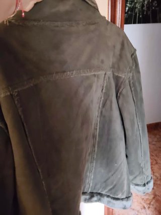 Chaquetón de ante y pelo