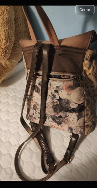 Mochila Anekke Beige y Marrón