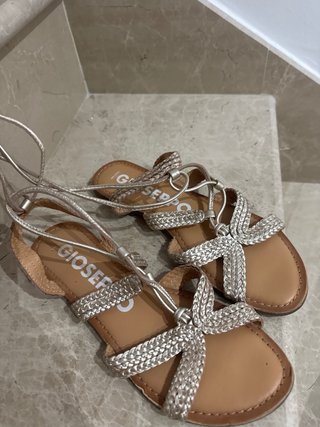 Sandalias Gisela Piel Doradas