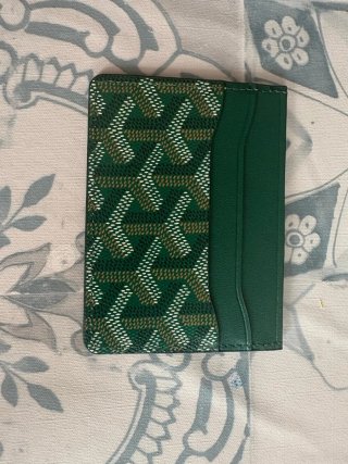 Tarjetero Goyard Verde