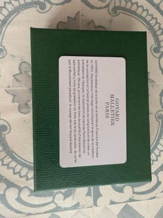 Tarjetero Goyard Verde