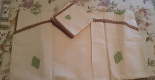 Set 8 tovagliette americane con ricamo floreale