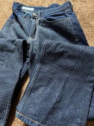 Pantalones Zara Mujer Talla M con Brillantes
