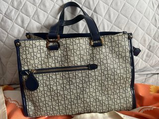 Borsa Roccobarocco Blu/Grigio Logo