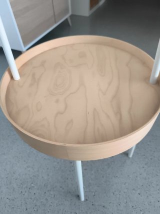 Mesa auxiliar redonda Ikea