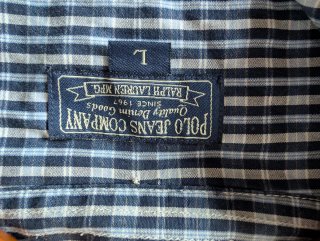 Polo Jeans Company Ralph Lauren Camisa Azul Talla