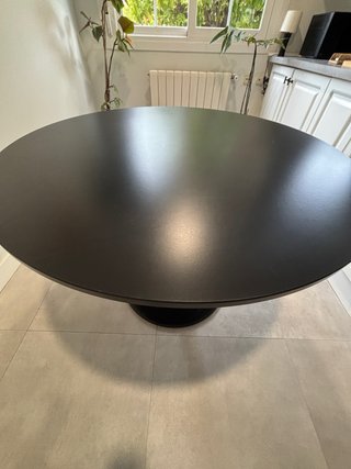 Mesa redonda comedor negra