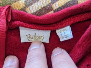 Abito Blukids bambina 7 anni rosso