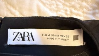 Vestido Zara negro con encaje