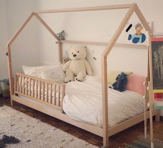 Cama infantil casita madera
