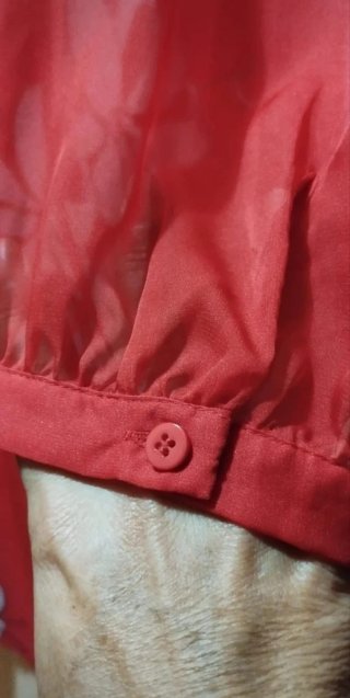 Vestido corto ANTEA rojo estampado