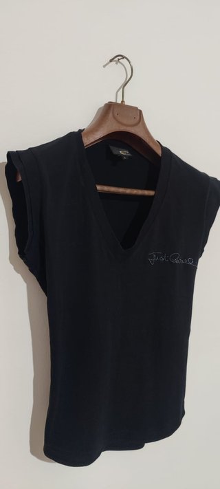 Just Cavalli Top Smanicato Donna L Nero