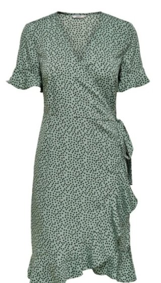Vestido cruzado estampado floral talla 44