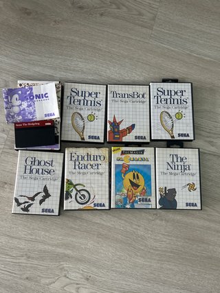 Lote Sega Master System 8 videojuegos