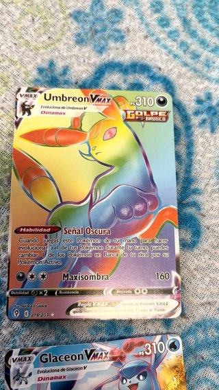 Lote 4 Cartas Pokémon VMAX y EX acepto ofertas