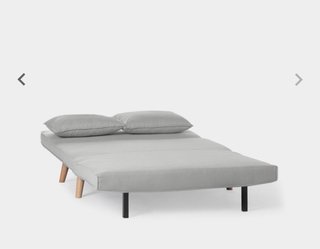 Sofá cama 2 plazas gris