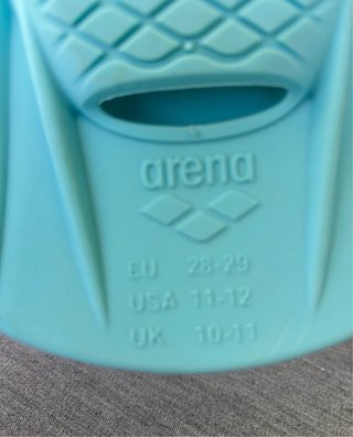 Aletas natación niño Arena azul