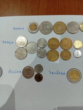 31 Moedas Mundo - Coleção Diversa