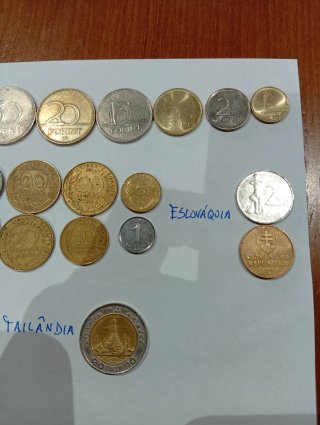 31 Moedas Mundo - Coleção Diversa
