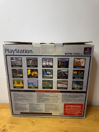 PlayStation 1 con scatola inserti e manuali