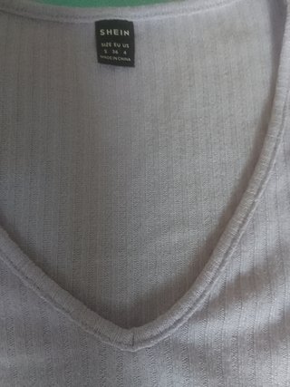 Camiseta manga larga SHEIN morada XS