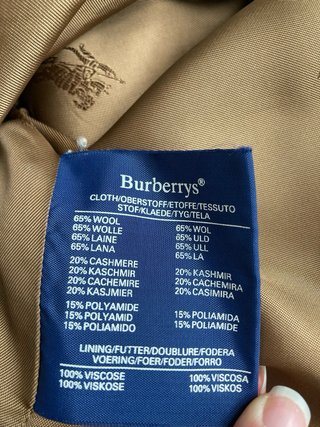 Cappotto Burberrys vintage beige