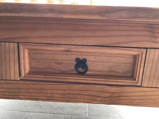 Mesa de centro de madera maciza