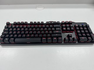 Teclado Mecánico Negro/Rojo RGB