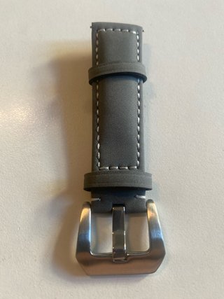 Cinturino Pelle Scamosciata Grigio 20mm