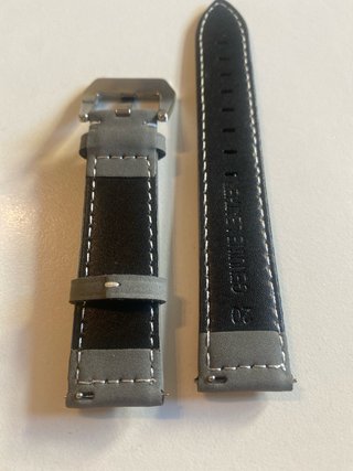 Cinturino Pelle Scamosciata Grigio 20mm