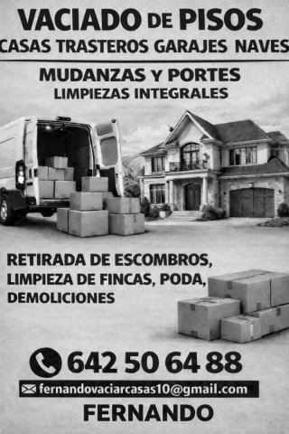 Vaciados y Mudanzas
