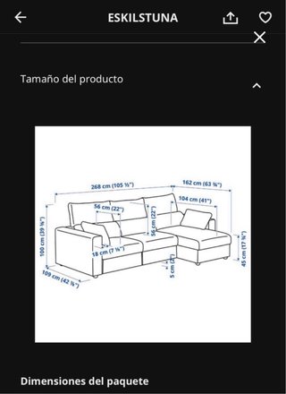 Sofá chaiselongue