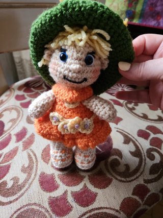Muñeca Brujita Crochet Hecha a Mano