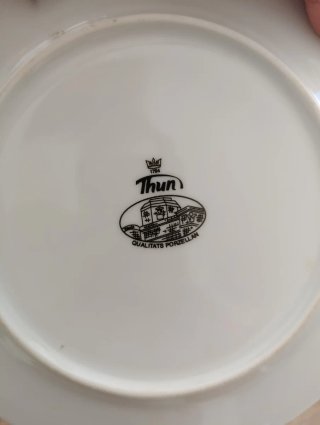 12 Piattini Porcellana Vintage Oro