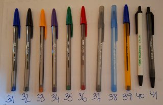 Boligrafos, pilot, marcadores