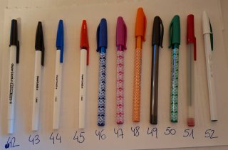 Boligrafos, pilot, marcadores
