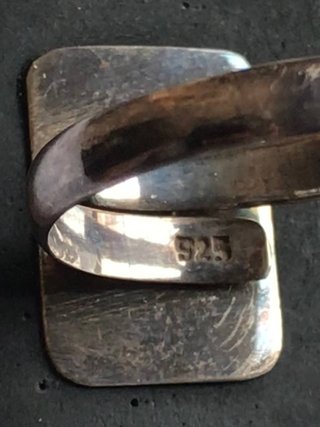 Anillo Plata Ley Piedra Volcánica Grande + Regalo
