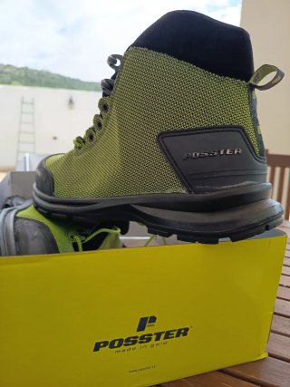 Botas de trabajo Gold-Fortis negras y verdes