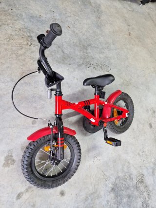 Bicicleta infantil roja 12 pulgadas 3 o 4 años