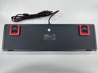 Teclado Mecánico Negro/Rojo