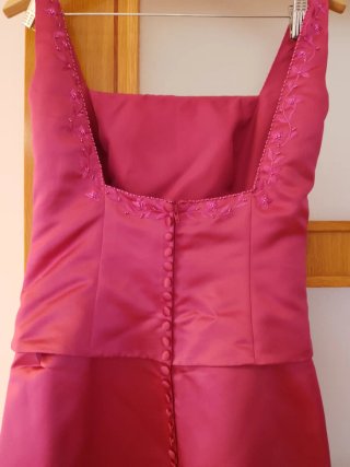 Vestido fiesta ceremonia invitada rosa