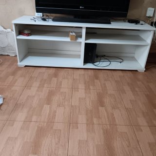 Mueble TV Blanco y Negro