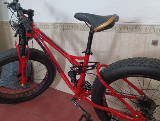 Bicicleta Fatbike Doble Suspensión Roja