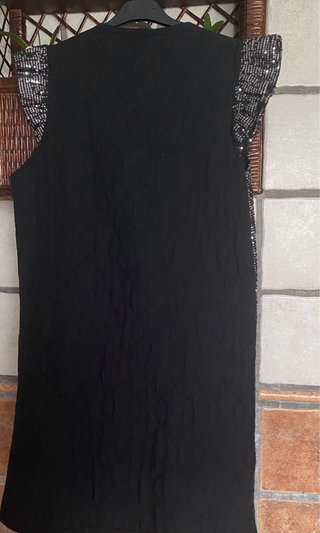 Kimono plateado y negro talla única