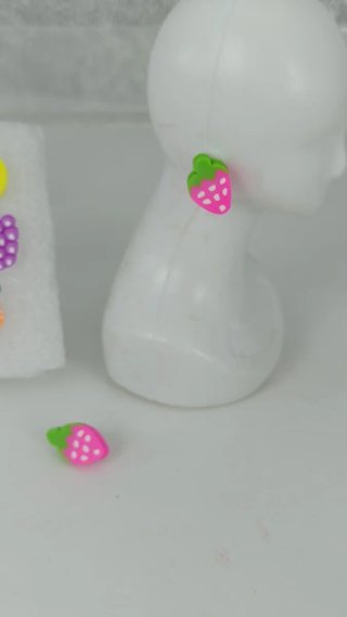 Pendientes Muñeca Barbie Frutas