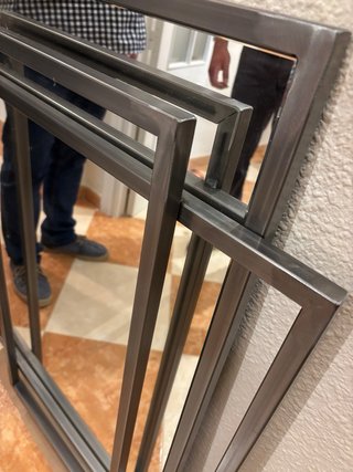 Espejo de forja diseño moderno