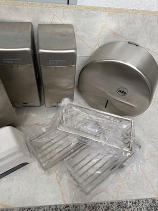 Lote dispensadores baño inox
