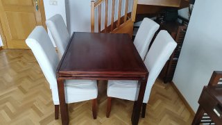 Mesa comedor extensible Banak importa madera.