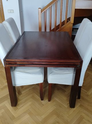 Mesa comedor extensible Banak importa madera.
