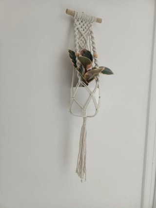 Colgador macramé para plantas